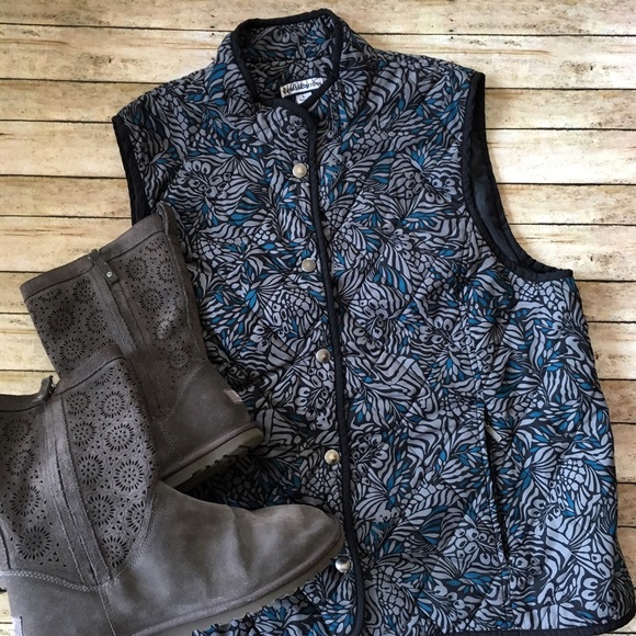 croft & barrow Jackets & Blazers - Croft & Barrow Quilted Snap Front Vest